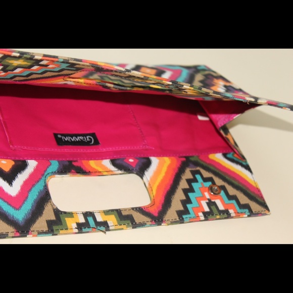 Multi Colored Print Clutch - Picture 4 of 5